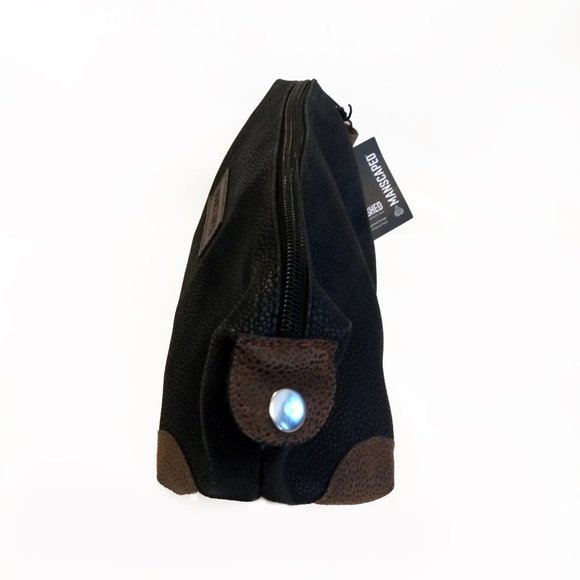 Manscaped "The Shed" Men's Travel PU Leather Black/Brown Accessories Bag-NWT - Picture 7 of 13